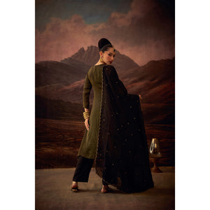 Aurelia Tissue Silk Embroidered Kurta Set with Dupatta