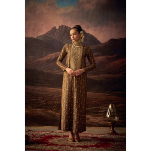 Zarika – Jacquard Silk Embroidered Dress