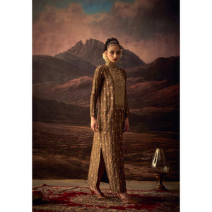 Zarika – Jacquard Silk Embroidered Dress
