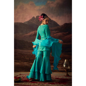 Neel Aabha – Viscose Silk Embellished Sharara Set