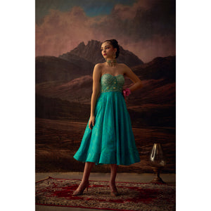 Neel Tara – Viscose Silk Embellished Cocktail Dress