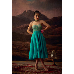 Neel Tara – Viscose Silk Embellished Cocktail Dress