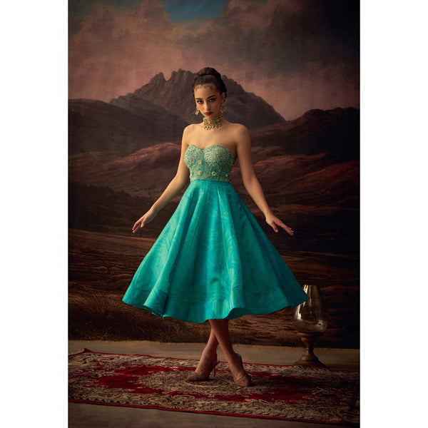 Neel Tara – Silk Embellished Cocktail Dress
