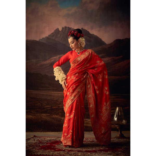 Raktambara – Regal Banarasi Silk Saree