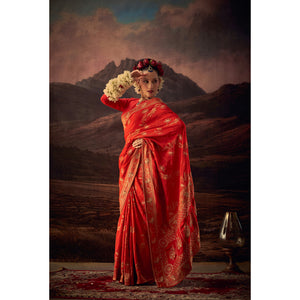 Raktambara – Regal Banarasi Silk Saree