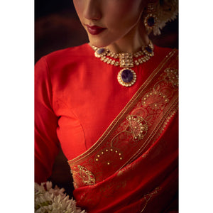 Raktambara – Regal Banarasi Silk Saree