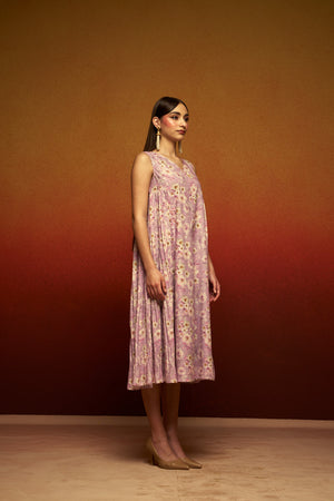 Refined Cotton Linen Midi Dress – Effortless Comfort with Modern Elegance