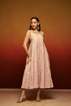 Timeless Cotton Linen Midi Dress – Effortless Elegance in Every Detail
