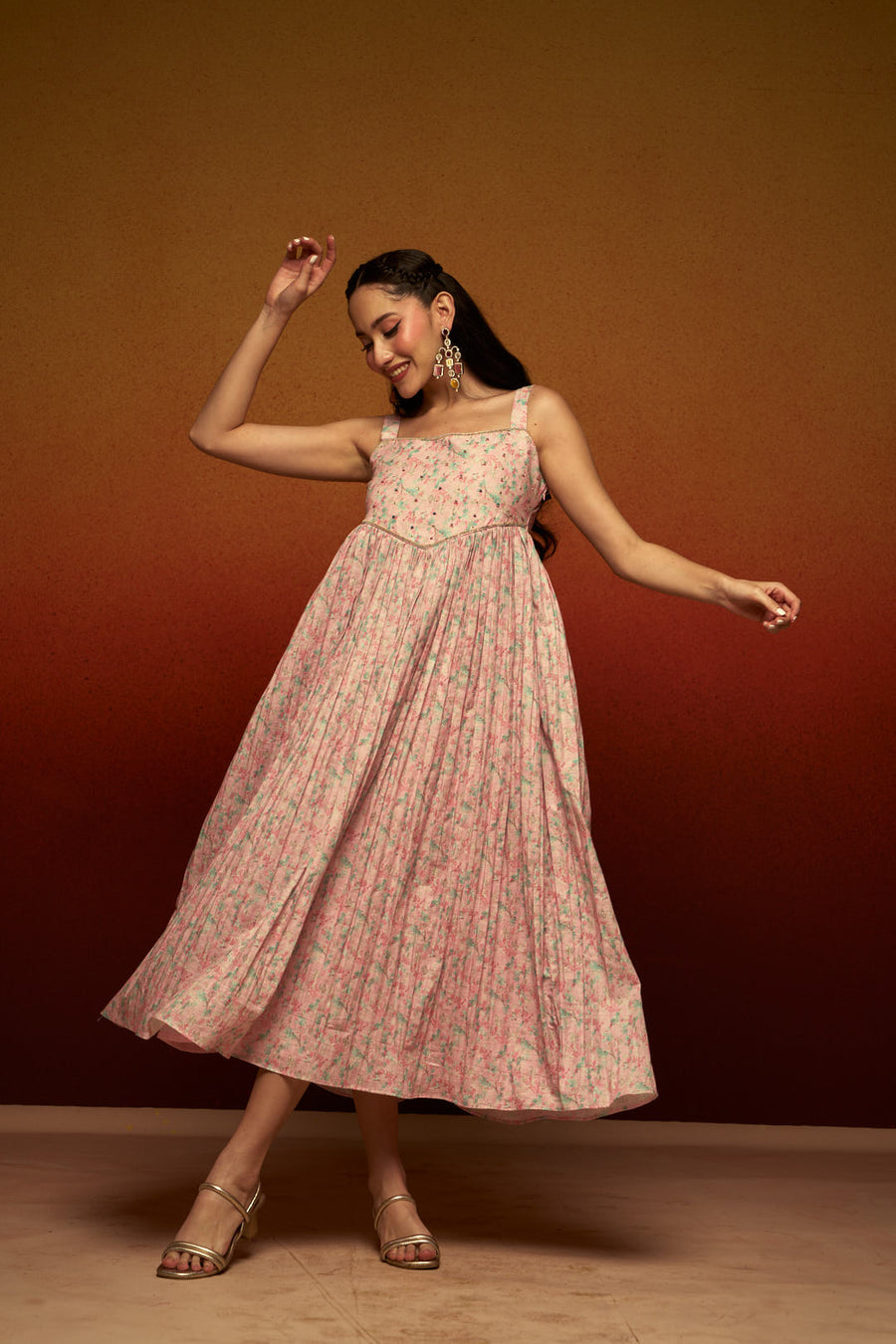 Timeless Cotton Linen Midi Dress – Effortless Elegance in Every Detail