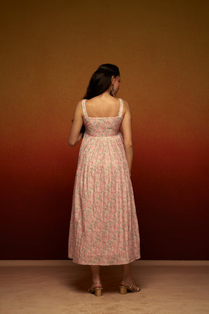 Timeless Cotton Linen Midi Dress – Effortless Elegance in Every Detail