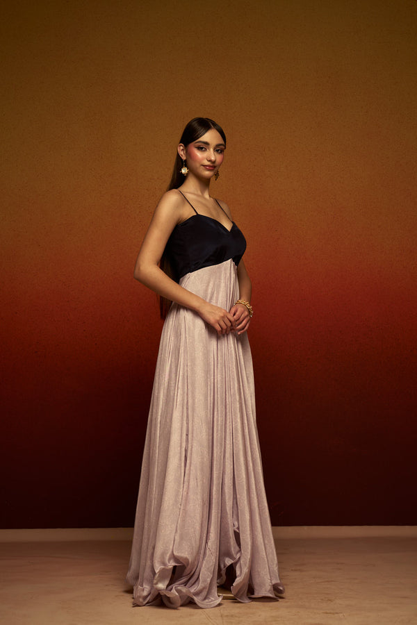 Luxe Natural Crepe Dress