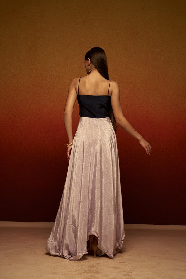 Luxe Natural Crepe Dress