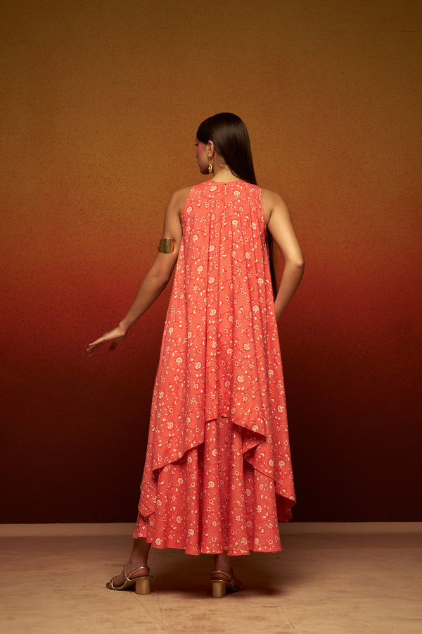 Organic Cotton Printed Midi Dress